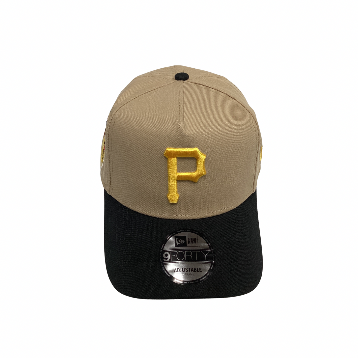 New Era 9FORTY SnapBack Hat - Tan & Black Pirates