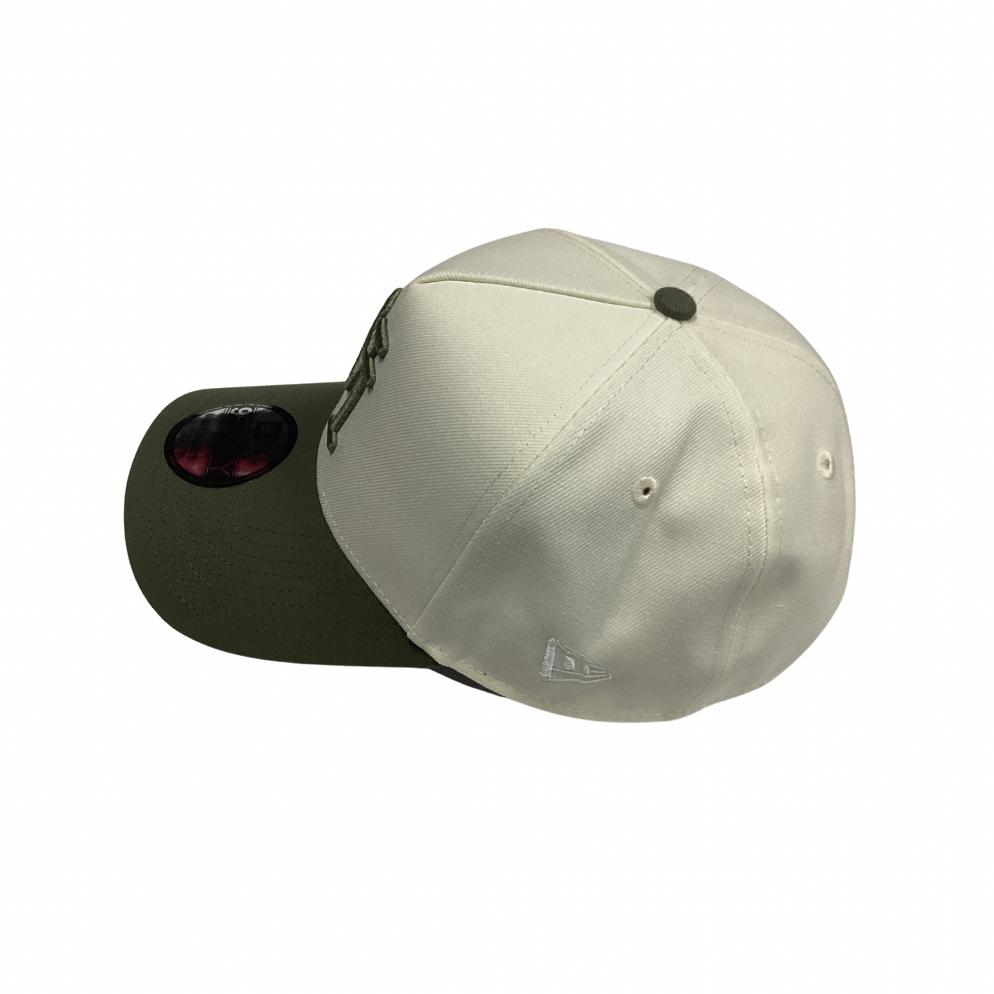 New Era 9FORTY SnapBack Hat - Cream & Olive LA