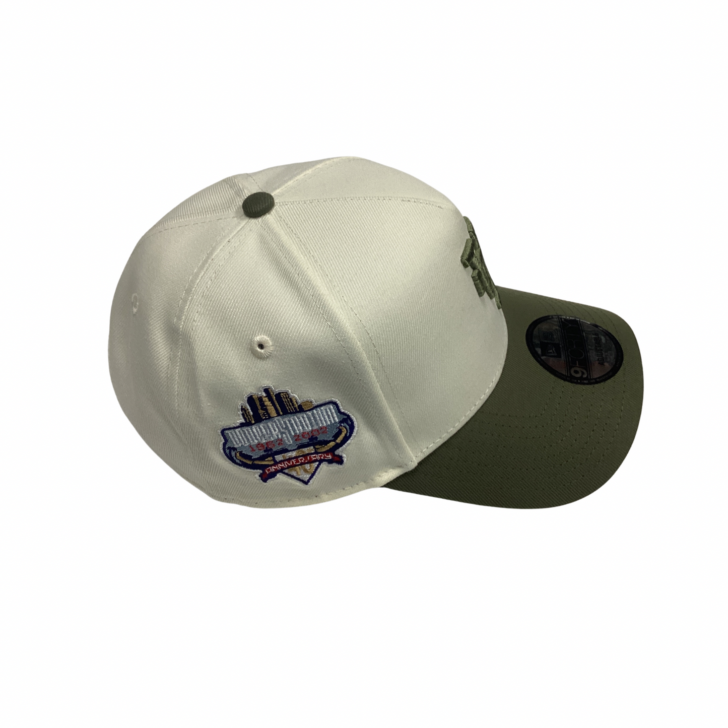 New Era 9FORTY SnapBack Hat - Cream & Olive LA