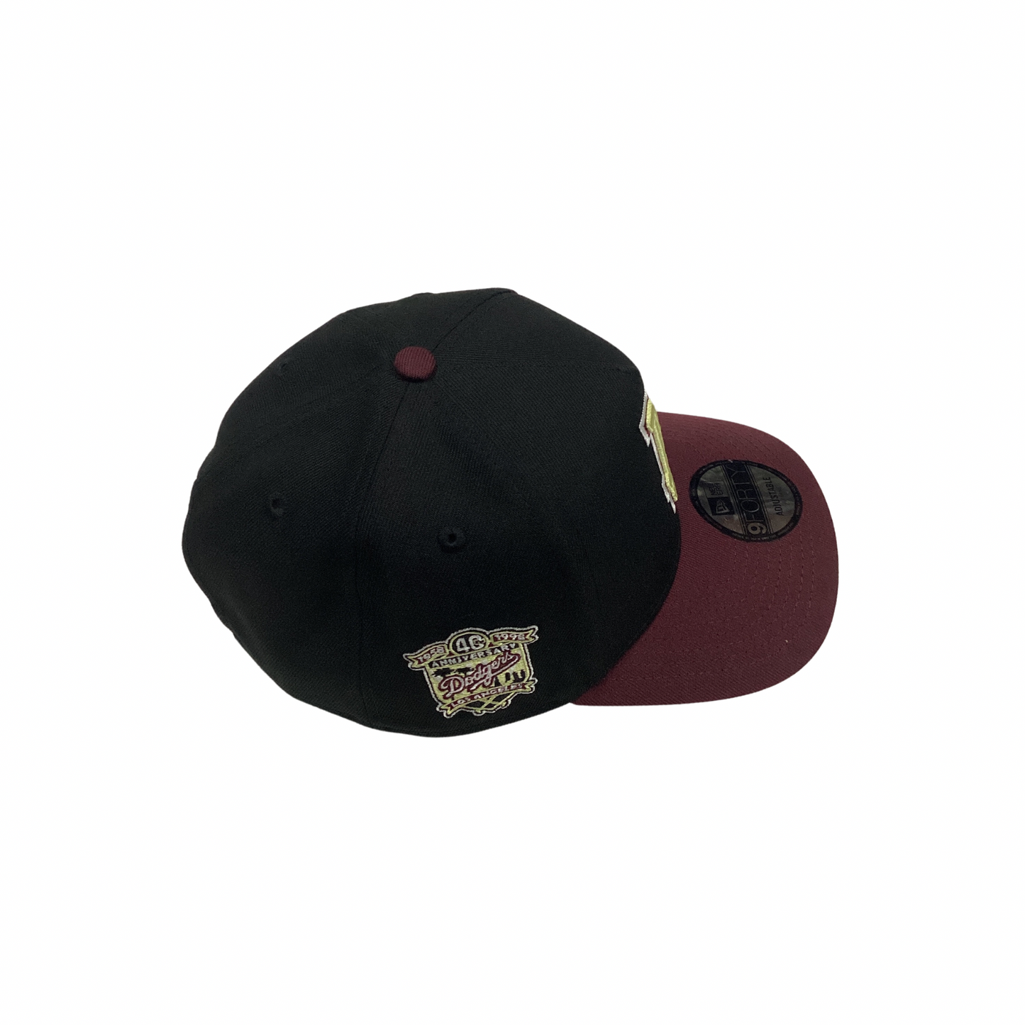 New Era 9FORTY SnapBack Hat - Burgundy & Black LA