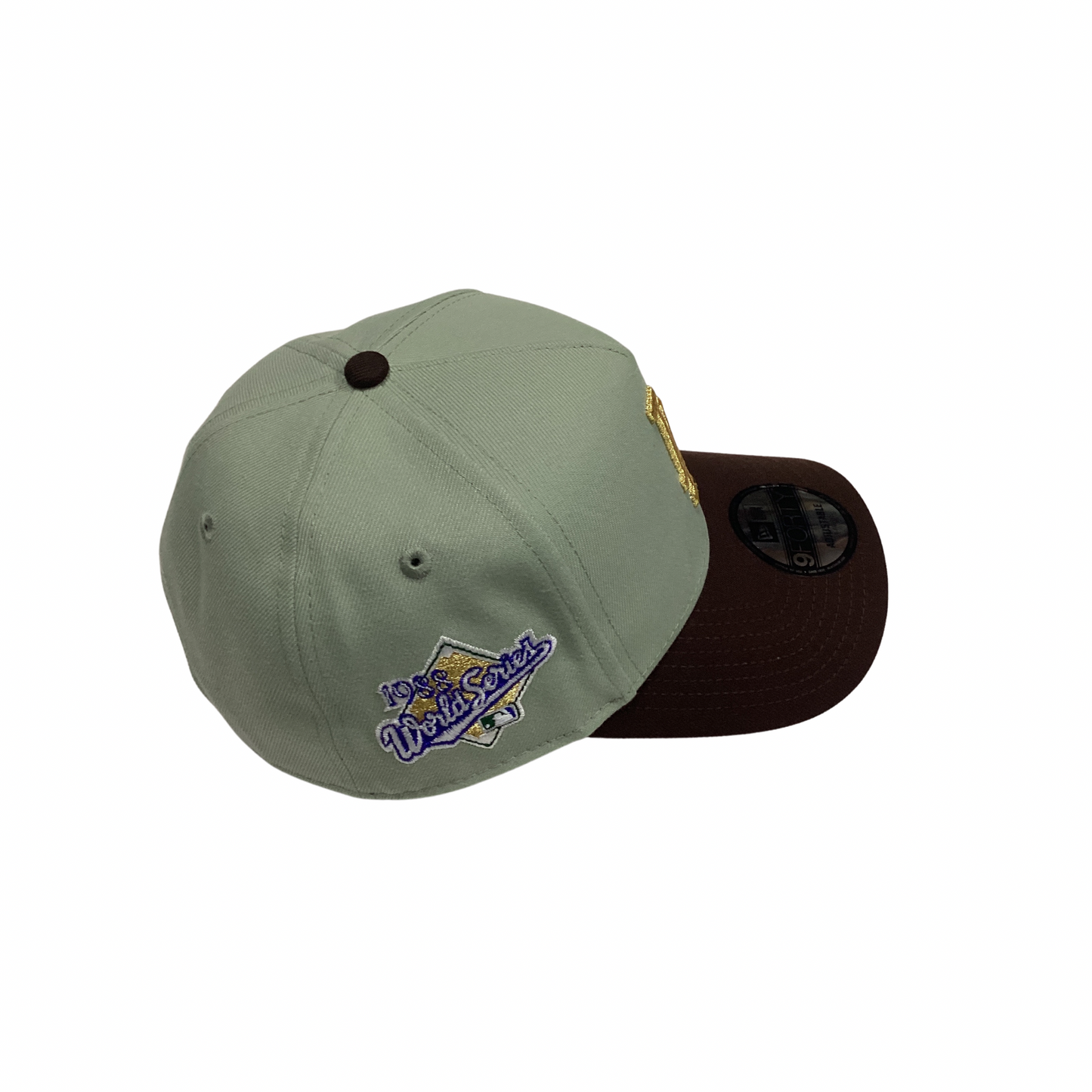 New Era 9FORTY SnapBack Hat - Olive & Brown LA