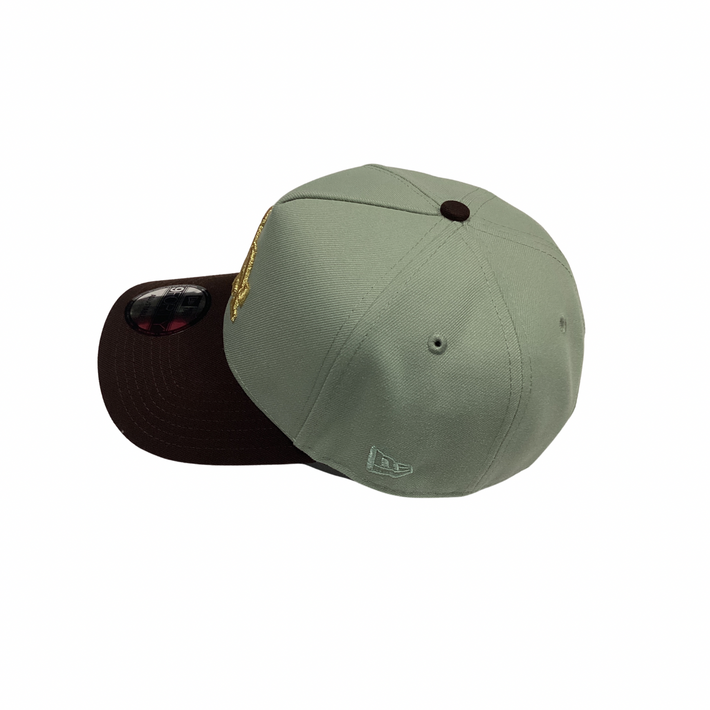 New Era 9FORTY SnapBack Hat - Olive & Brown LA