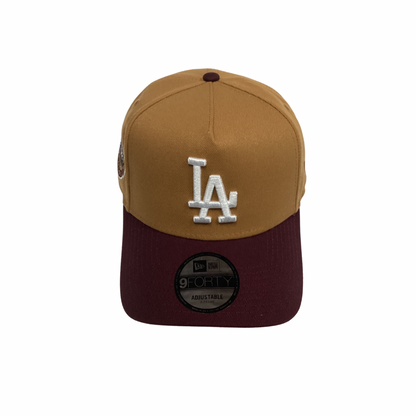 New Era 9FORTY SnapBack Hat - Tan & Brown LA