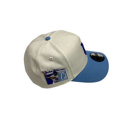 New Era 9FORTY SnapBack Hat - Cream & Blue LA
