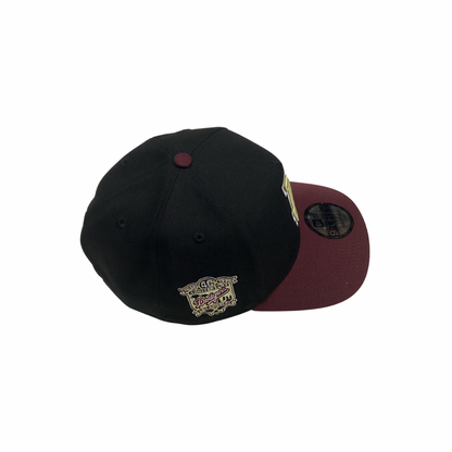 New Era 9FORTY SnapBack Hat - Burgundy & Black LA