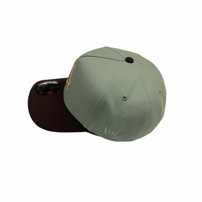 New Era 9FORTY SnapBack Hat - Olive & Brown LA