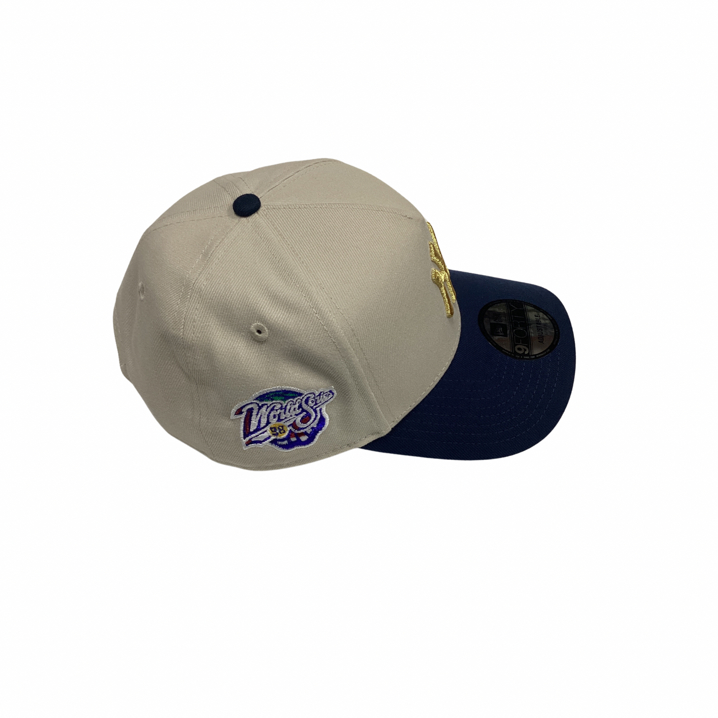 New Era 9FORTY SnapBack Hat - Tan & Navy New York