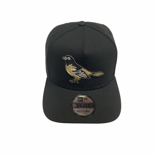 New Era 9FORTY SnapBack Hat - Black Blue Jay