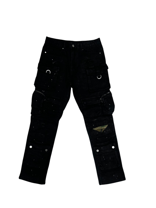 FIRST ROW - STRAIGHT LEG POCKET PEEK A BOO PANTS